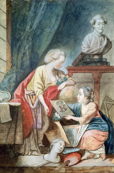 La famiglia Necker nel 1780 da Germaine Necker